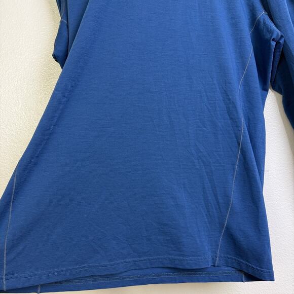 Kuhl Valiant Shirt Mens Size XL Blue Long Sleeve Crew Wool Blend Outdoors Hiking - Picture 4 of 10